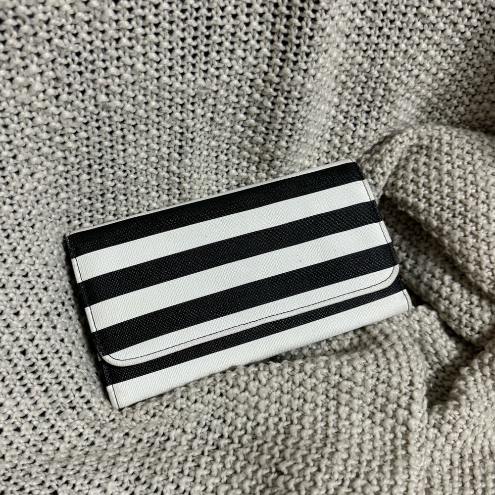 Kut From The Cloth Wallet in Black and White Stripes